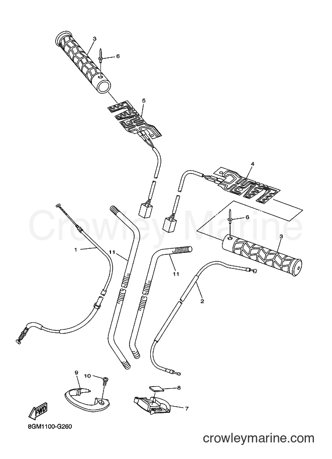 Yamaha Motors RS10STGT (8HE2) [010] - CONTROL CABLE