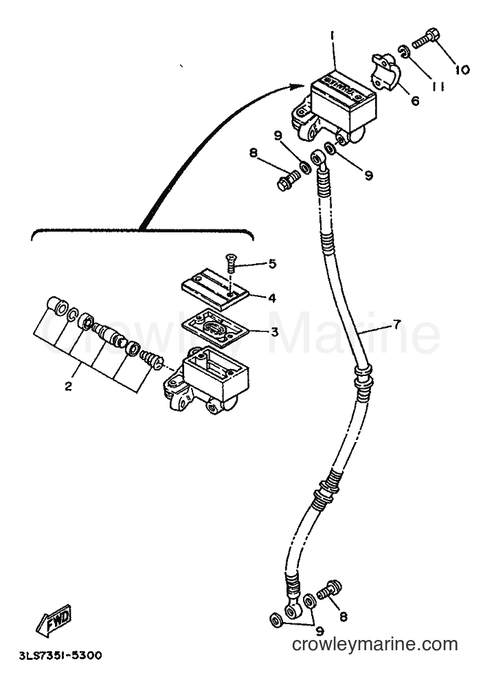 Yamaha Motors XV250S (3LS9) [999] - FRONT MASTER CYLINDER