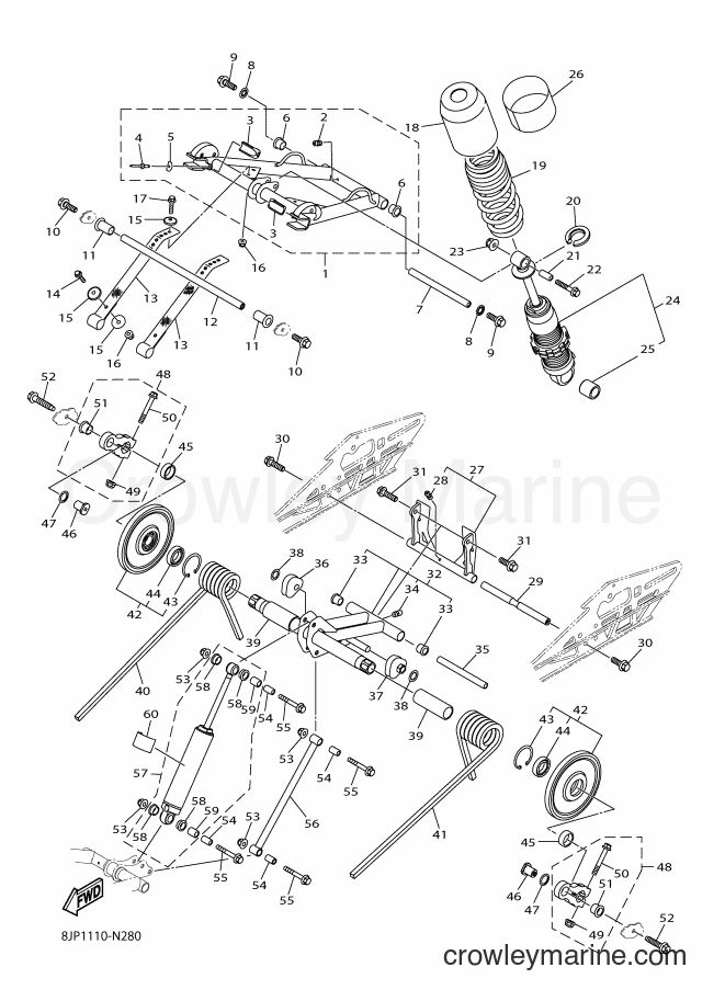 2014 Snowmobile SRV10R - SRV10R (8JP1) [010] - TRACK SUSPENSION 2