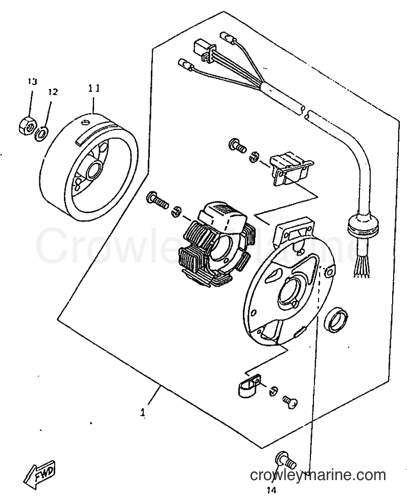 1998 Scooter CW50RSX - CW50RSX (5CD3) [010] - GENERATOR