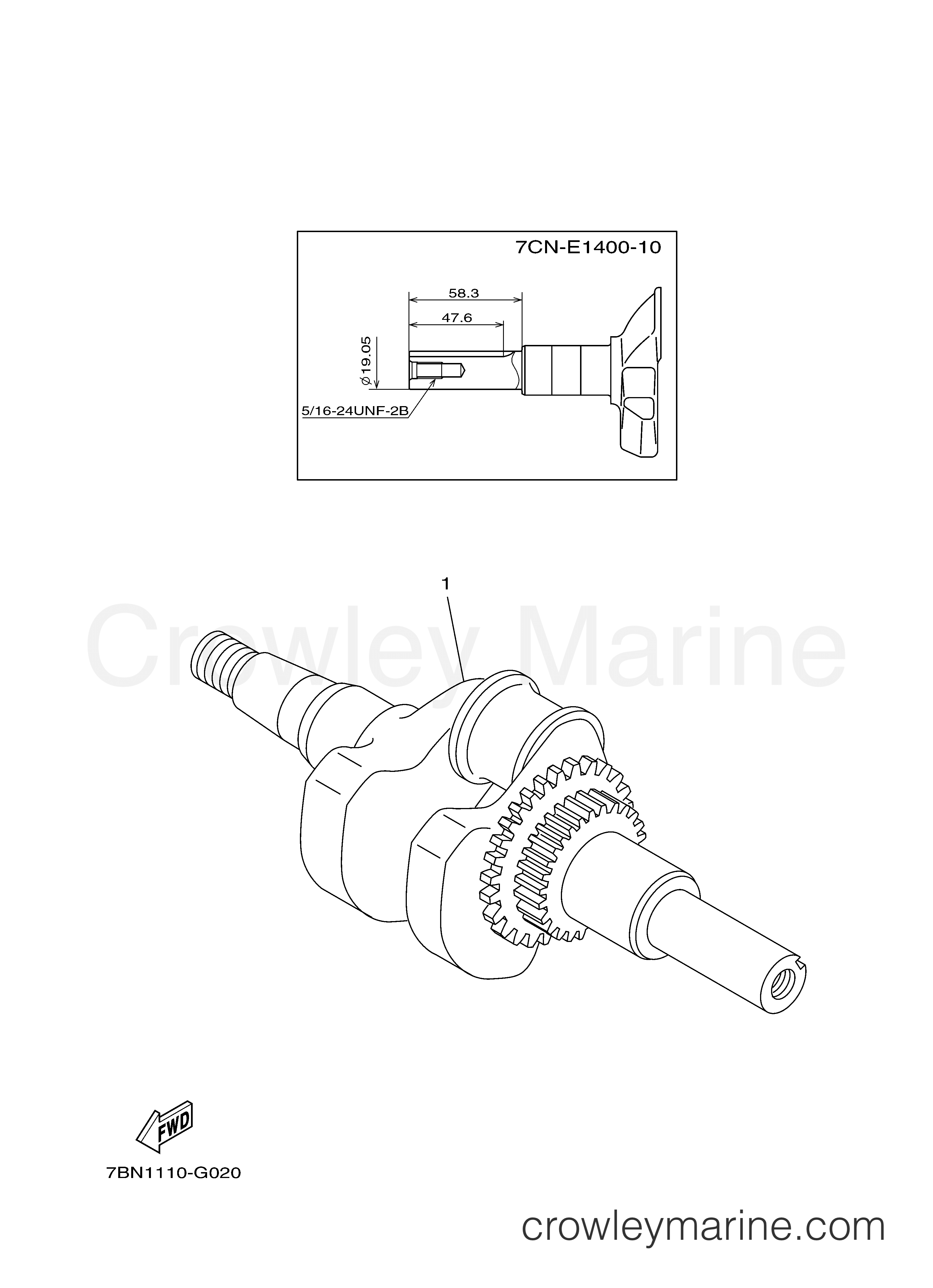 Yamaha Motors MZ125A1PU - CRANKSHAFT