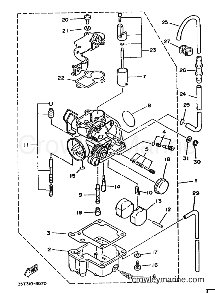 1986 Scooter T80 - T80 (2FL) [999] - CARBURETOR