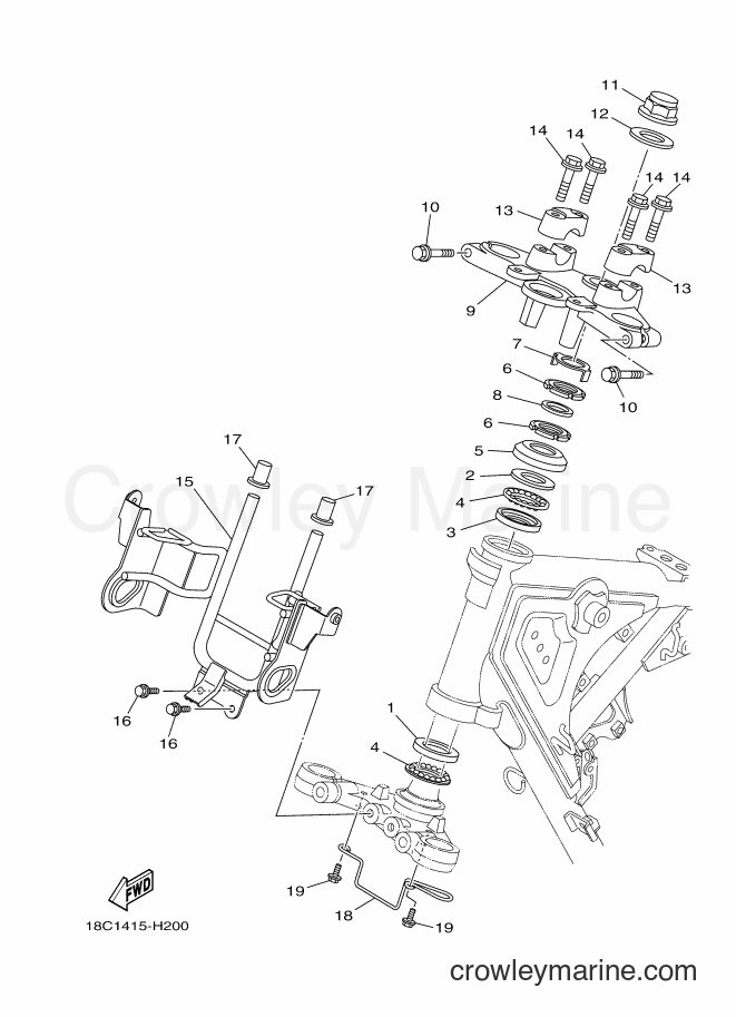 2014 Street Bike YBR125ESD - YBR125ESD (51P3) [010] - STEERING