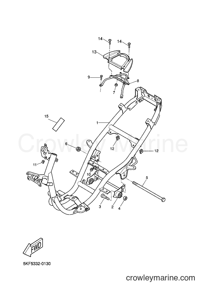 Yamaha Motors YQ50 (5KFA) [010] - FRAME