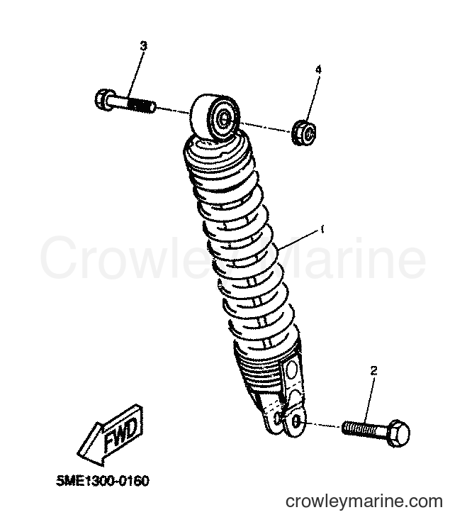2000 Scooter YQ100 - YQ100 (5ME1) [060] - REAR SUSPENSION