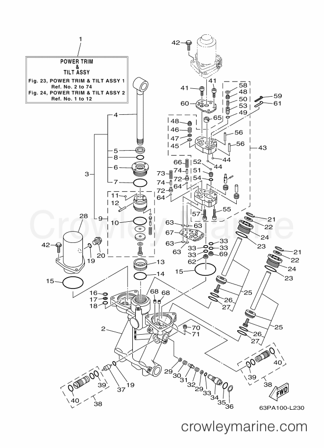 Yamaha Motors F150BET (6BM5) [020] - COMPONER Y PODER VARILLA 1