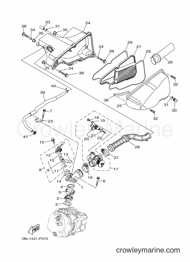 2017 Street Bike LTF125 - LTF125 (2BL4) [010] - INTAKE