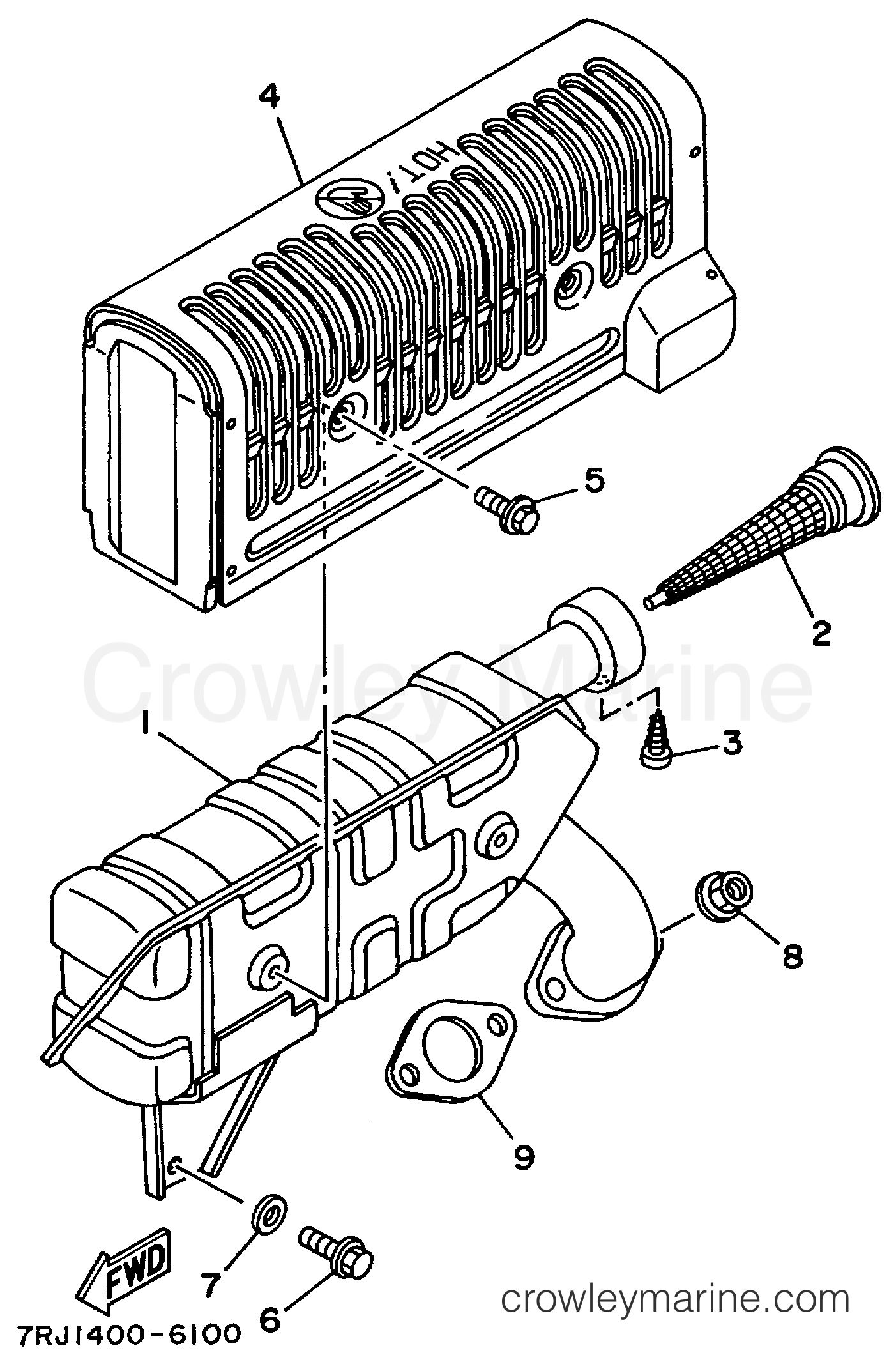Yamaha Motors EF4600AX - EXHAUST