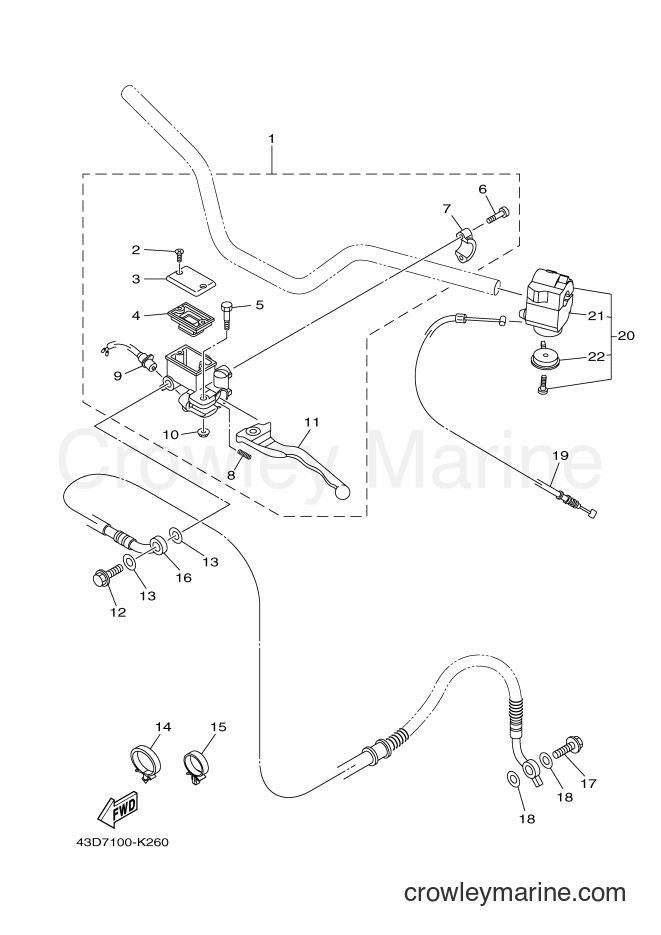 2012 ATV YFM90R - YFM90R (43DC) [010] - REAR MASTER CYLINDER