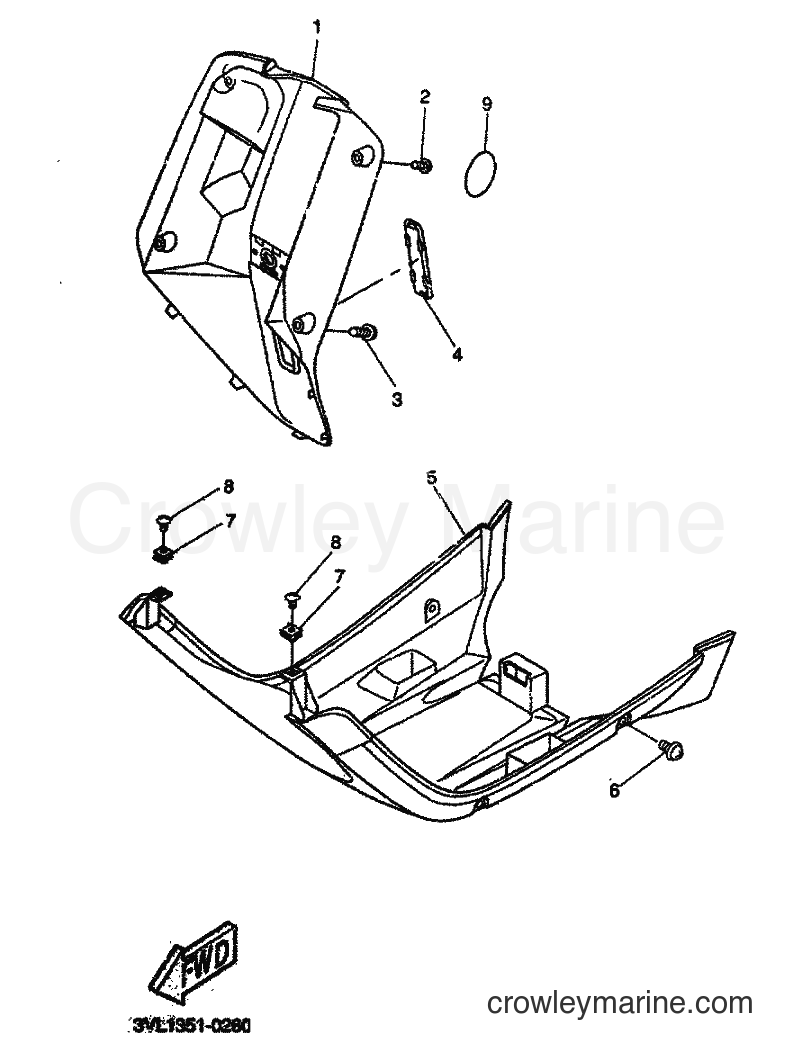 1999 Scooter CW50 - CW50 (4VVP) [010] - LEG SHIELD