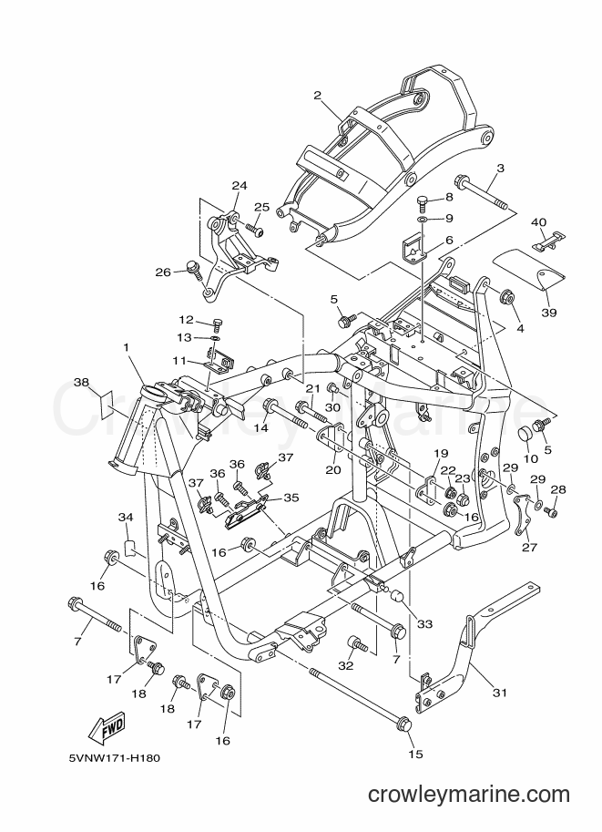 Yamaha Motors XV1700A (5VNW) [010] - FRAME