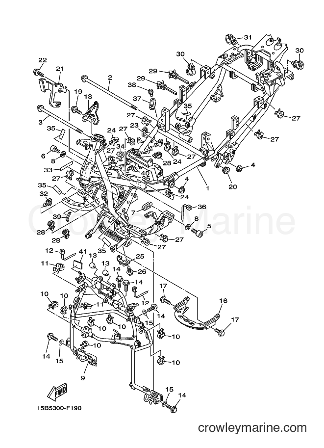Yamaha Motors XP500A (15B2) [010] - FRAME