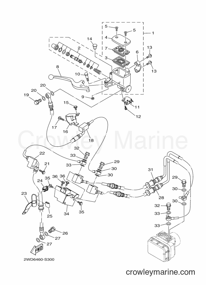 2017 Sport Bike YZF-R3A - YZF-R3A (B02J) [010] - FRONT MASTER CYLINDER
