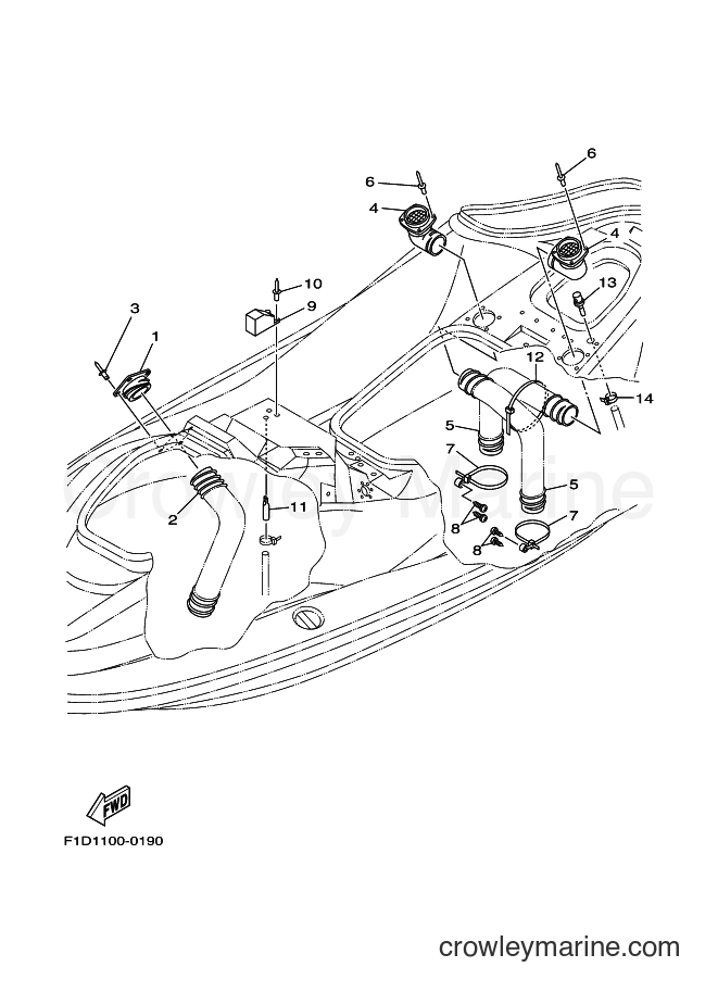 Yamaha Motors SV1200AY (F1D2) [01A] - VENTILATION