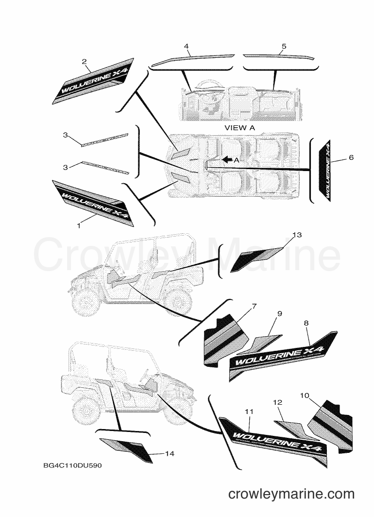 2019 ATV YXF850ES - YXF850ES (BG4D) [010] - GRAPHICS