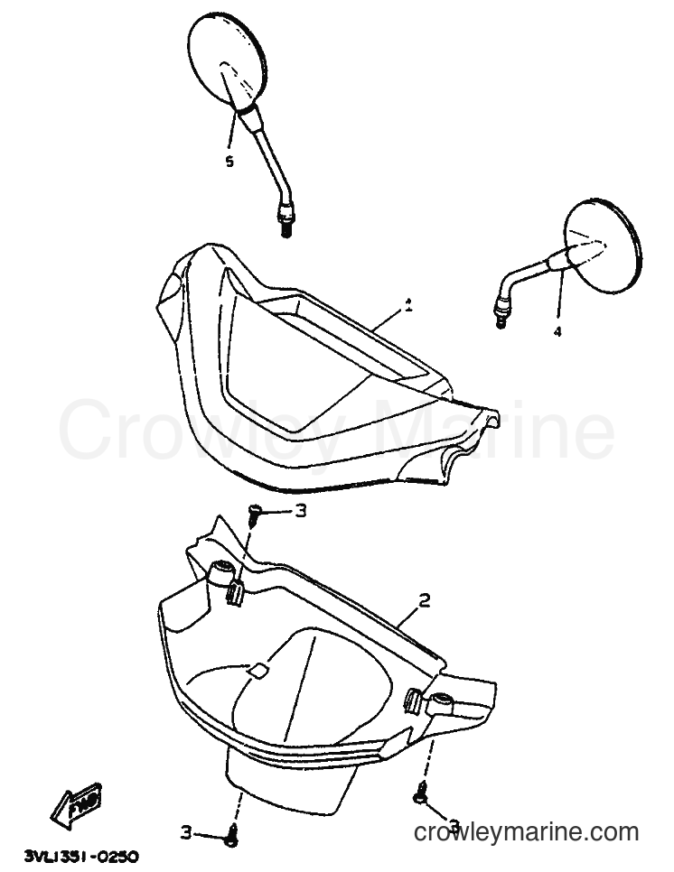 1992 Scooter CW50 - CW50 (4EY1) [999] - COWLING