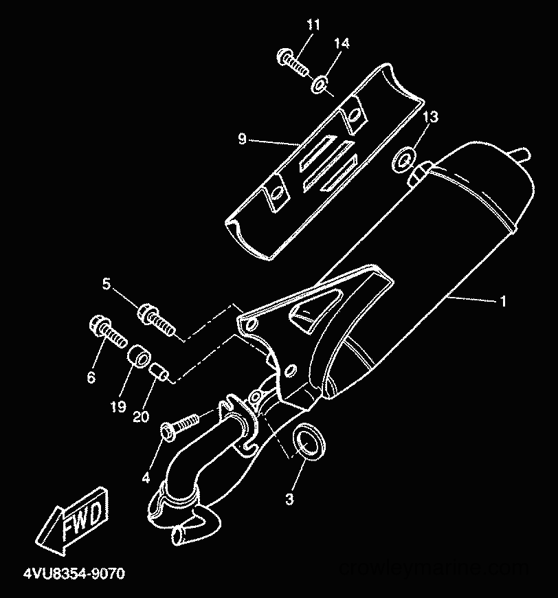 2000 Scooter CW50 - CW50 (5HG4) [010] - EXHAUST