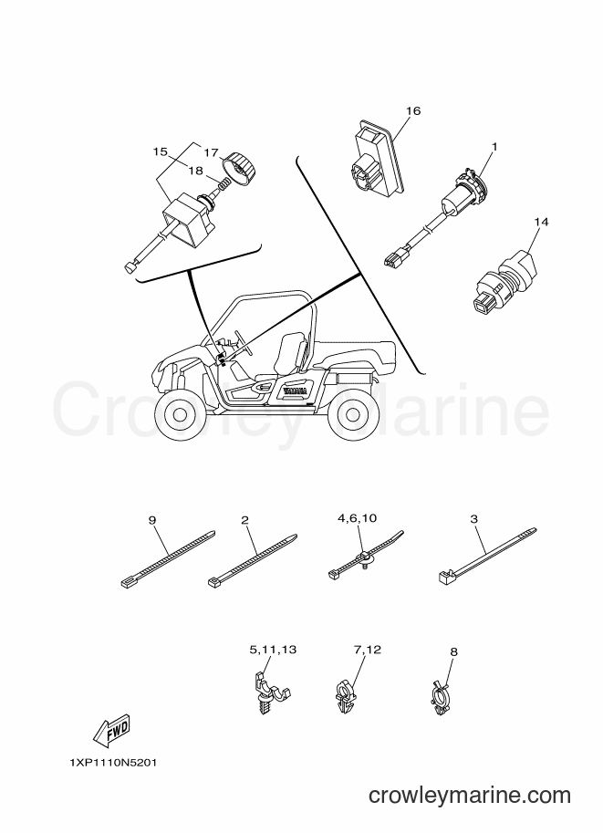 Yamaha Motors YXM700E (1XP2) [010] - ELECTRICAL 2