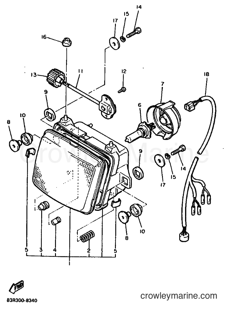 1988 Snowmobile VK540 - VK540 (84R0) [010] - HEADLIGHT