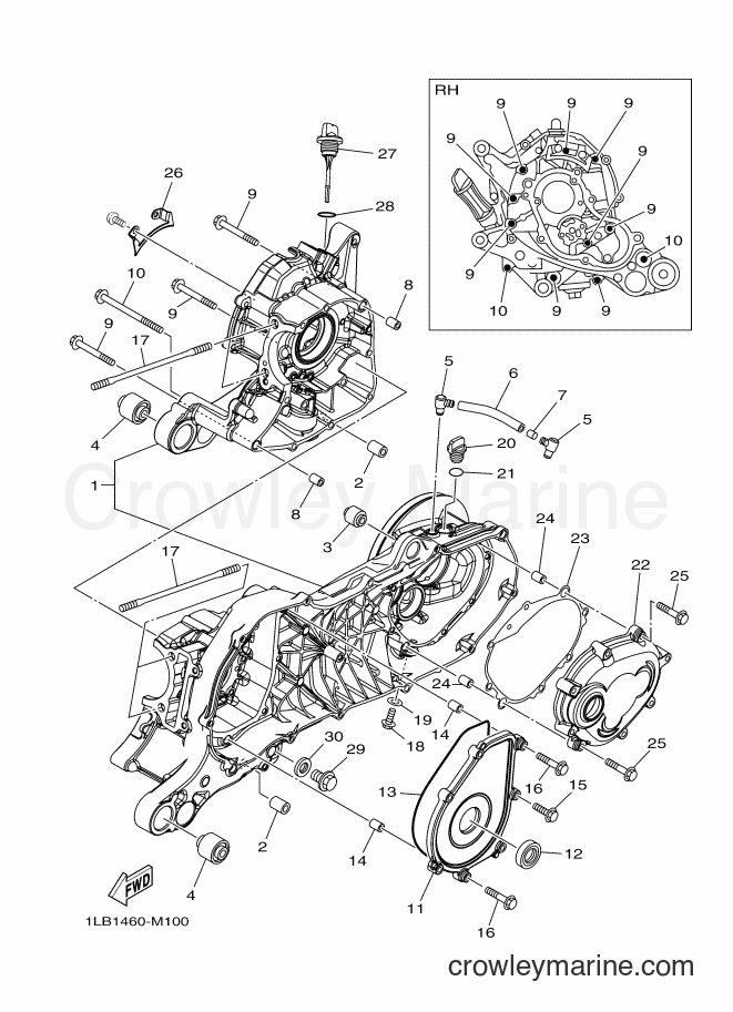 Yamaha Motors AL125FX (2SVA) [010] - CRANKCASE