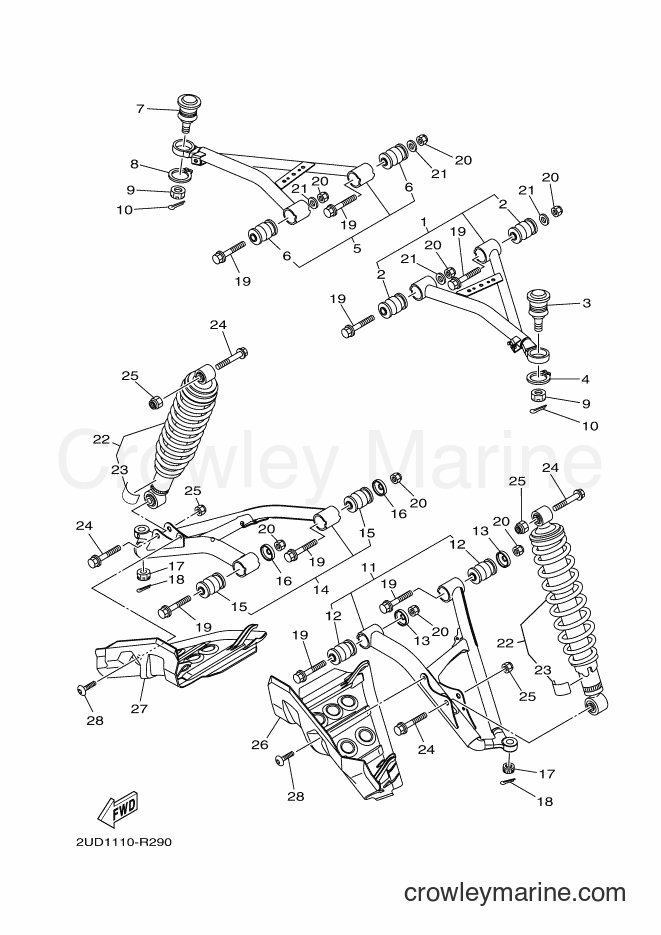 2017 ATV YFM700FWAD - YFM700FWAD (2UDC) [010] - FRONT SUSPENSION & WHEEL