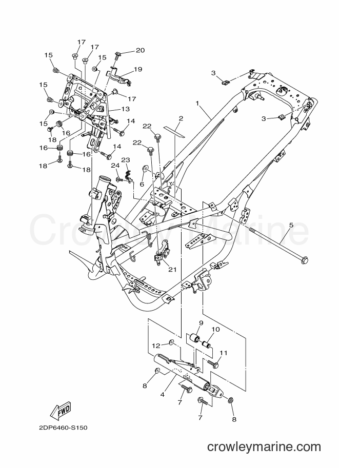 Yamaha Motors GPD125-A (BV32) [020] - FRAME