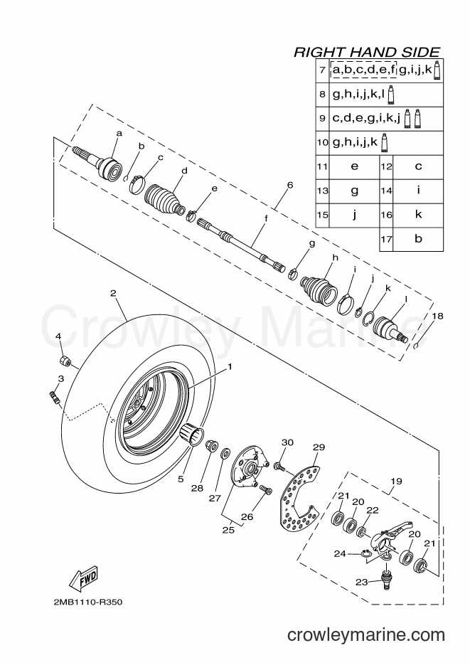 Yamaha Motors YXM700E (B427) [010] - FRONT WHEEL 2