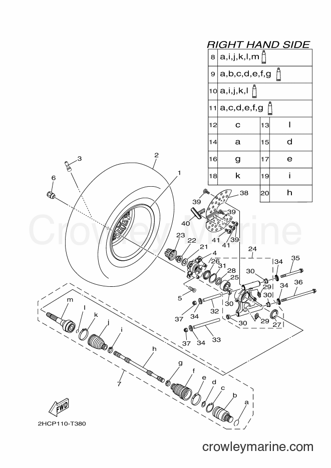 2018 ATV YXZ1000ET - YXZ1000ET (B0FA) [010] - REAR WHEEL 2
