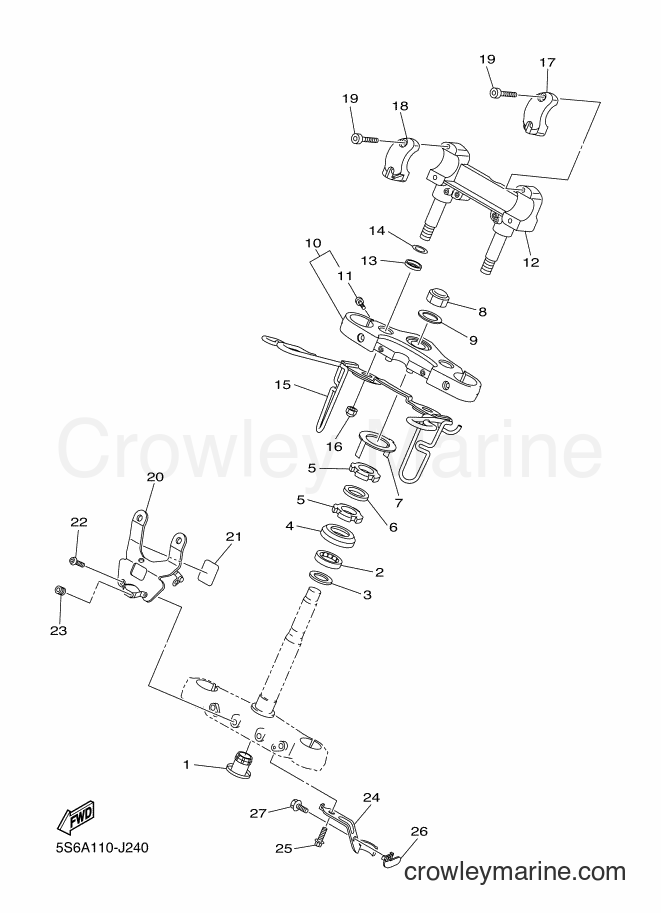 Yamaha Motors XVS1300CT (5S6F) [020] - STEERING
