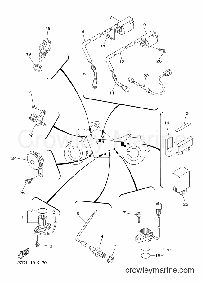 Yamaha Motors XVS13CB (27D6) [010] - ELECTRICAL 1