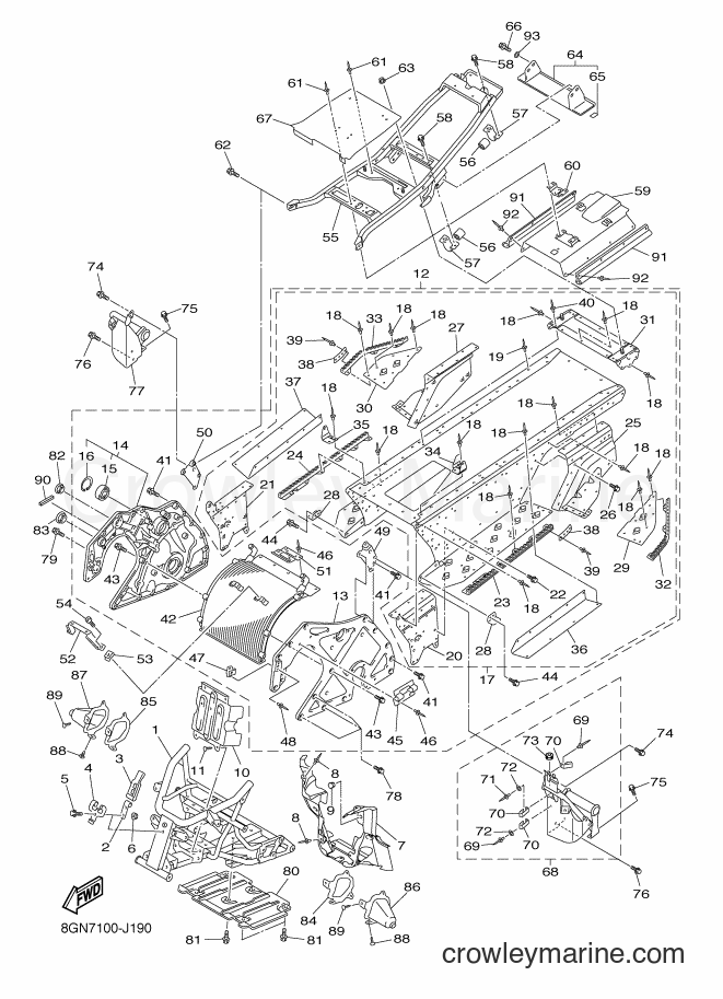 2016 Snowmobile RPZ50S - RPZ50S (8GNL) [010] - FRAME