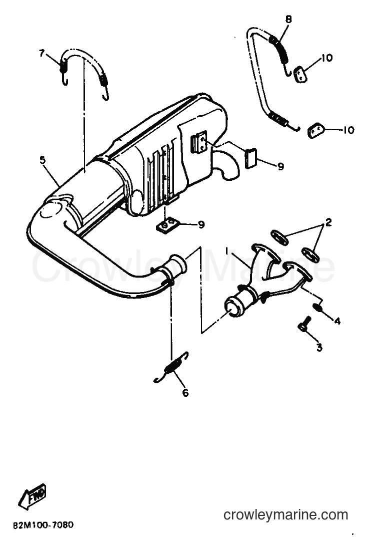 Yamaha Motors EX570BS8 (84N0) [010] - EXHAUST