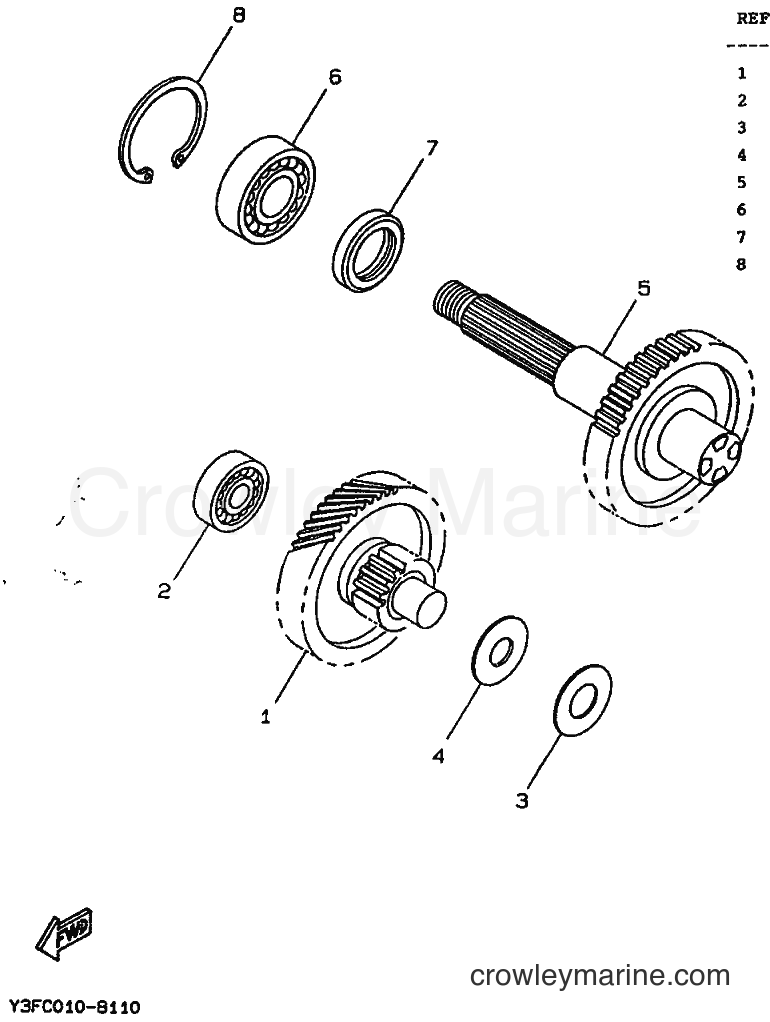 1990 Scooter CW50 - CW50 (3WW1) [999] - TRANSMISSION