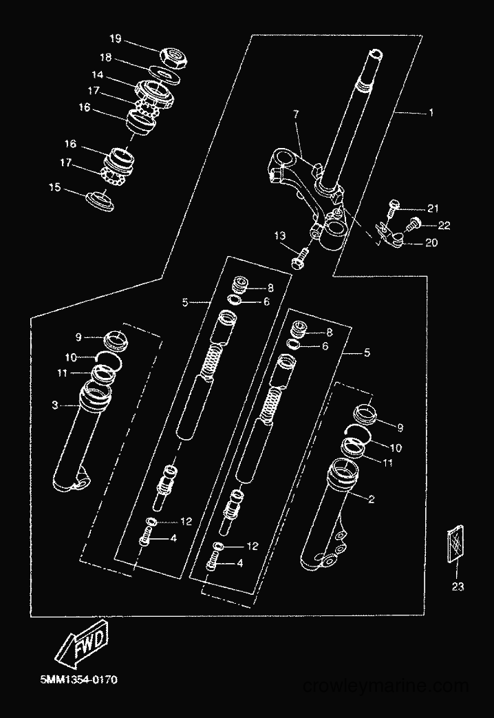 Yamaha Motors CW50 (5HG9) [020] - FRONT FORK