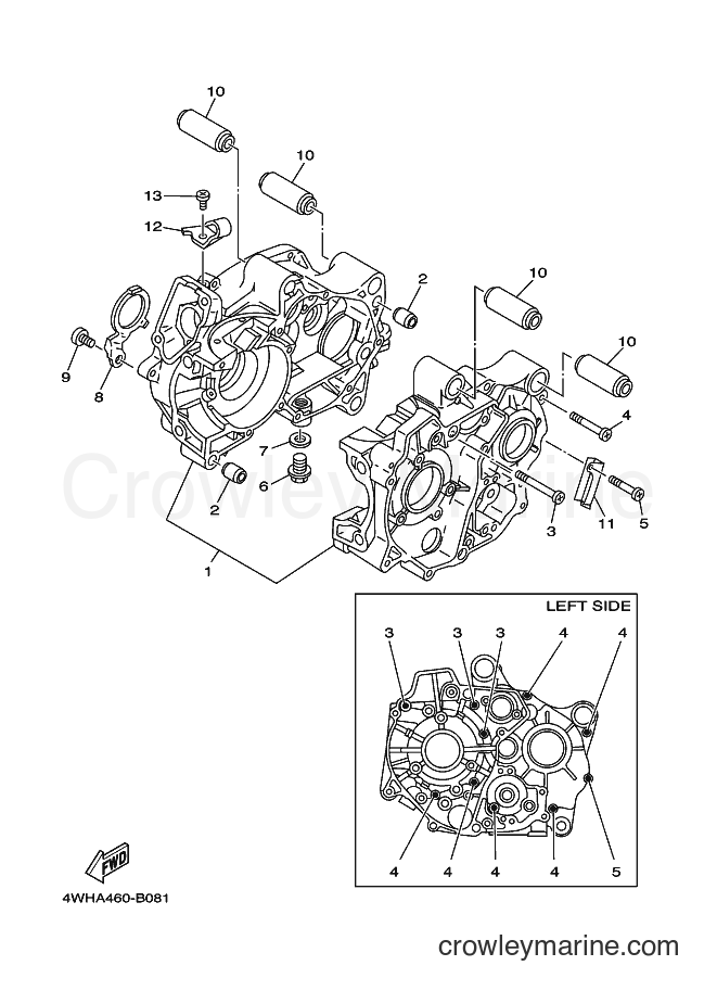2004 Street Bike V110E - V110E (4WHD) [010] - CRANKCASE