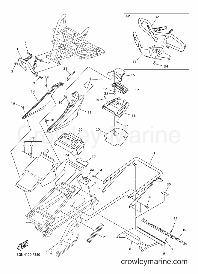 2016 Snowmobile RPZ50S - RPZ50S (8GNL) [010] - BUMPER