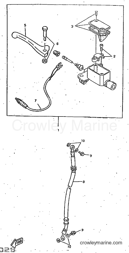 1998 Scooter CW50RSX - CW50RSX (4YF3) [999] - M. CYLINDER FOR DISK BRAKE