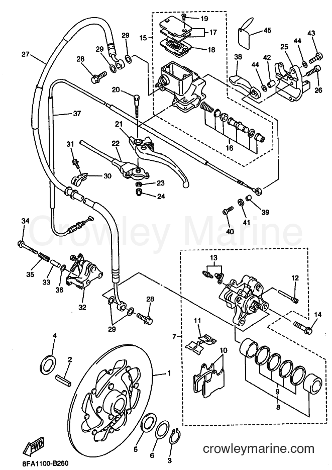 Yamaha Motors RX10M (8EP1) [020] - BRAKE