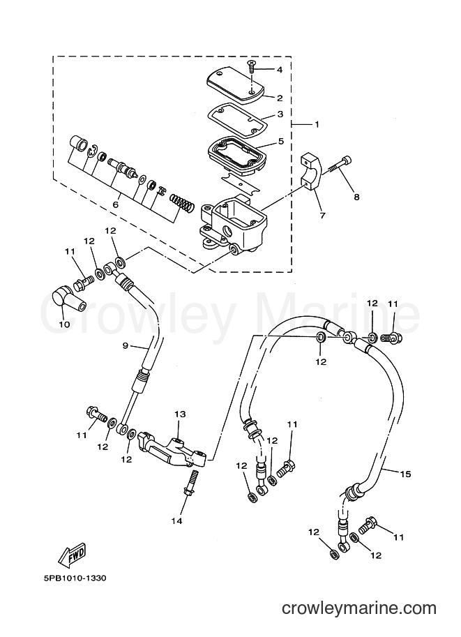 Yamaha Motors XVS1100 (3B87) [010] - FRONT MASTER CYLINDER