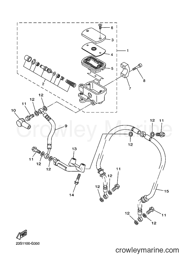 Yamaha Motors XVS1100A (23SC) [010] - FRONT MASTER CYLINDER