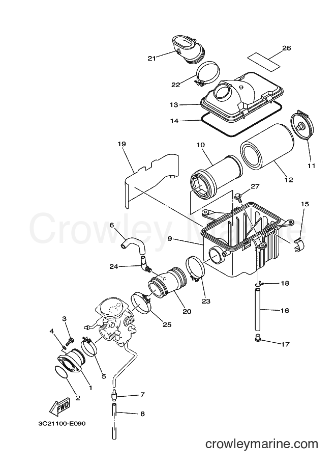 Yamaha Motors YFM450FAS (3C2C) [010] - INTAKE