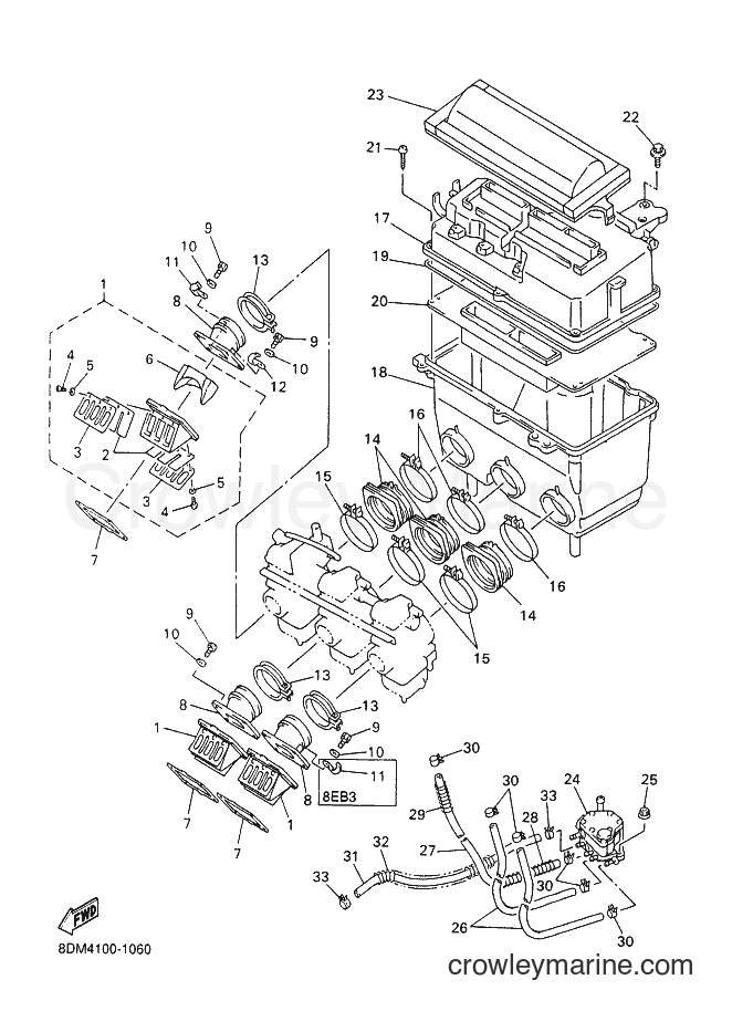 Yamaha Motors VT600 (8EB3) [030] - INTAKE