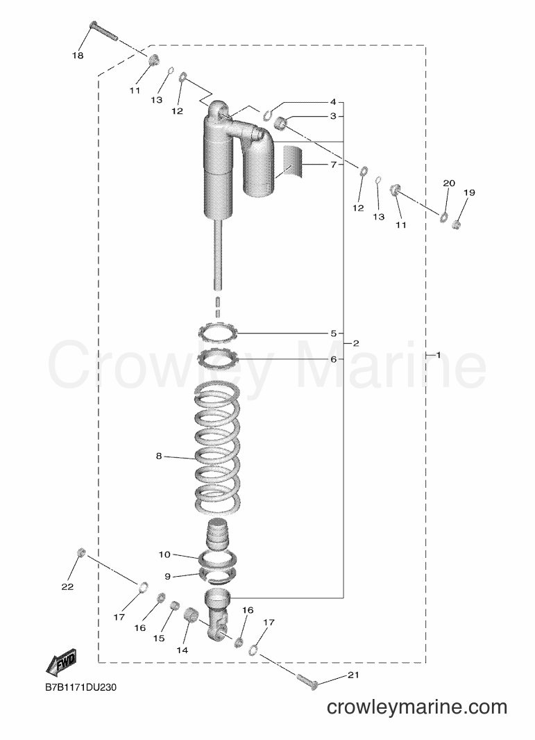 Yamaha Motors YZ250F (B7B1) [020] - REAR SUSPENSION