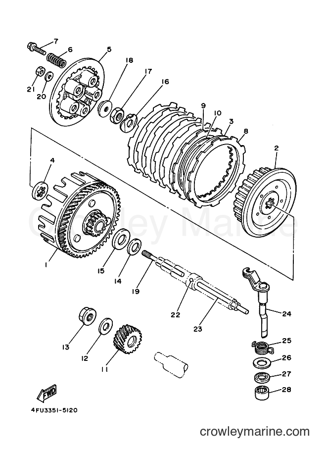 2000 Dirt Bike TDR125 - TDR125 (4GX8) [020] - CLUTCH