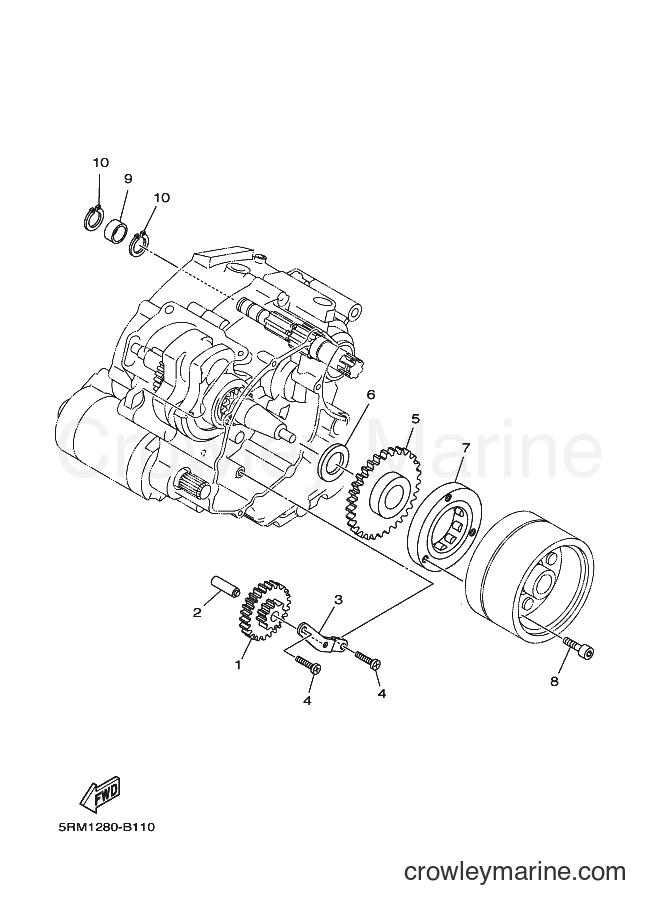 2004 Dirt Bike XTZ125E - XTZ125E (5YM3) [010] - STARTER