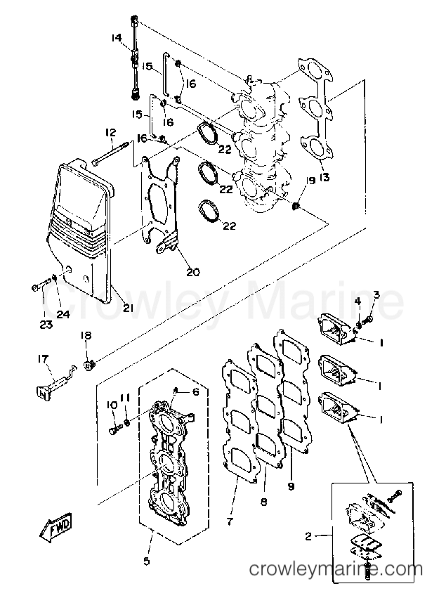 Yamaha Motors 70ETLG - INTAKE