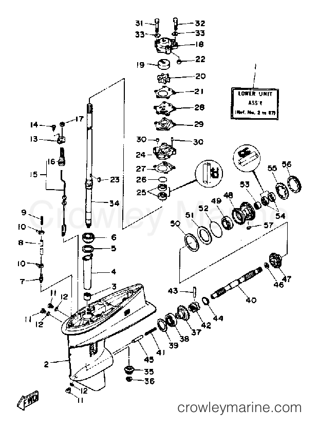 Yamaha Motors 30LD - LOWER DRIVE 1