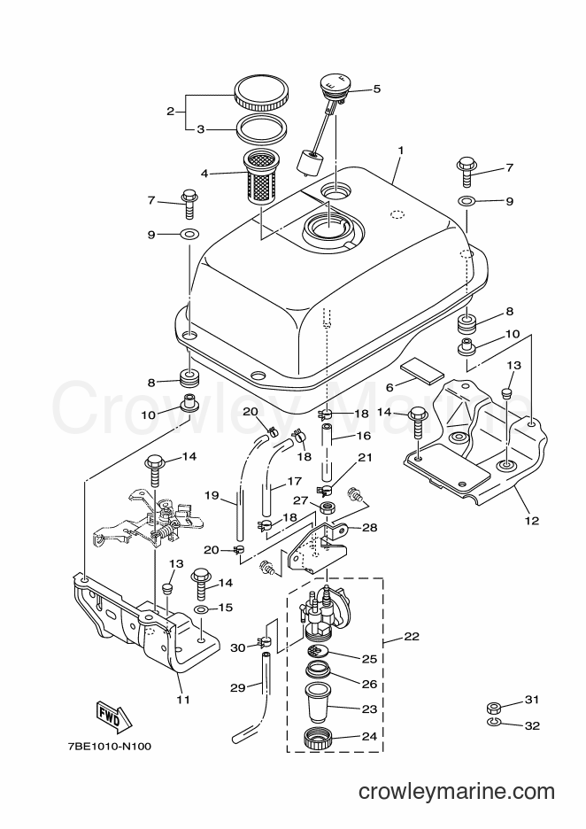 2015 Snowblower YT1280EX - YT1280EX (7BE2) [010] - FUEL TANK