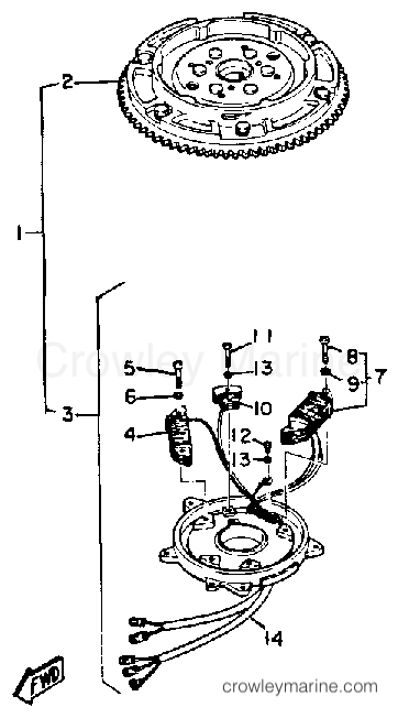 Yamaha Motors 25ESH - CDI MAGNETO (25EJ)