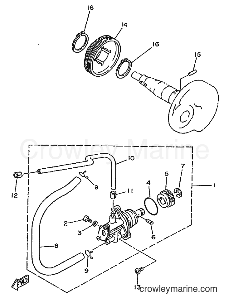 1996 Scooter YA50F - YA50F (4SN2) [999] - OIL PUMP